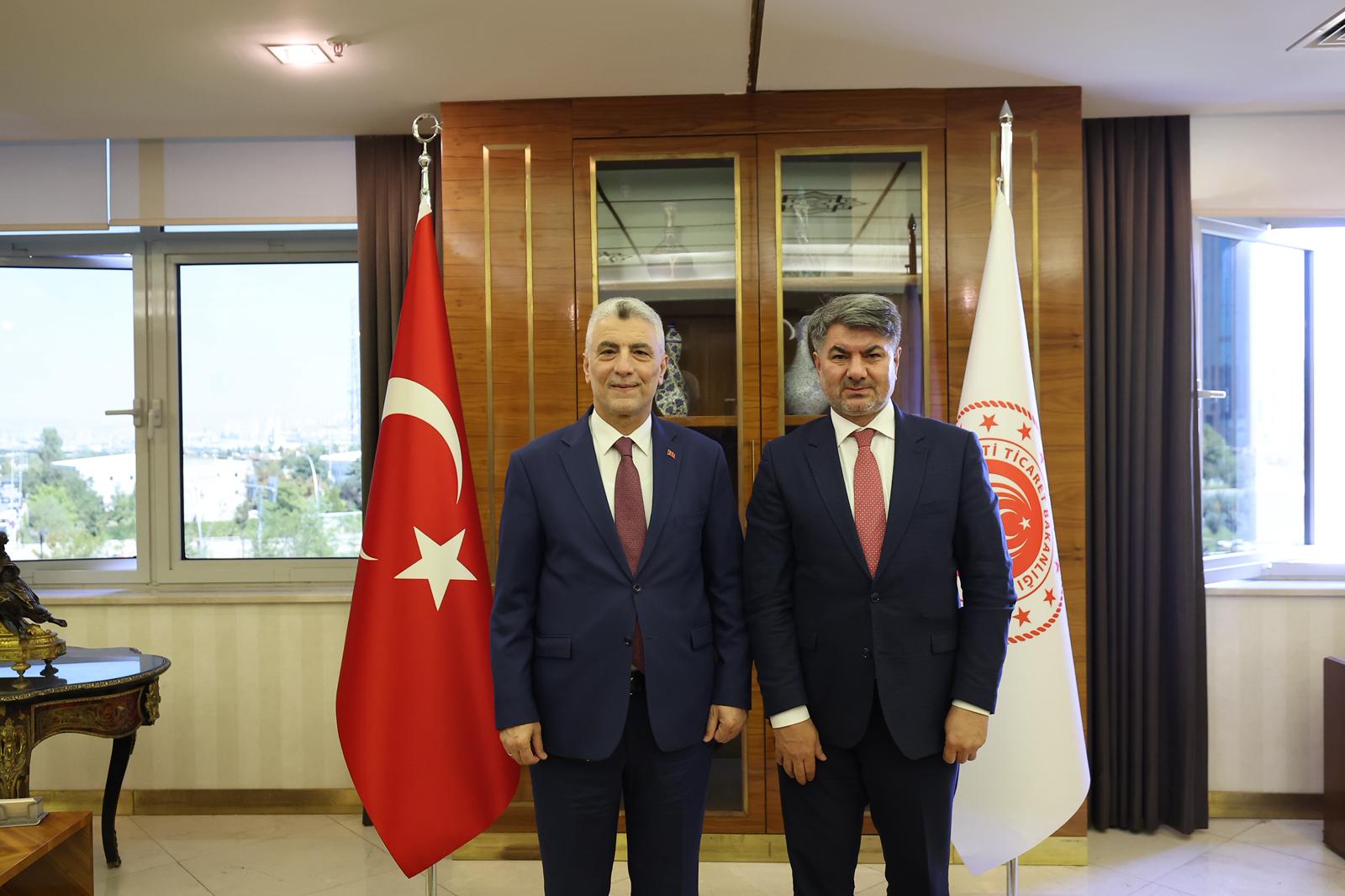 TÜİB "Körpü" layihəsi çərçivəsində Türkiyə Ticarət Naziri Ömər Bolat ilə görüşüb.